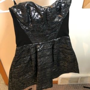 Bebe fit and flare sweet heart dress.